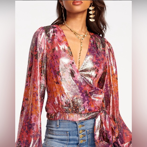 RAMY BROOK METALLIC TOP - Picture 2 of 4